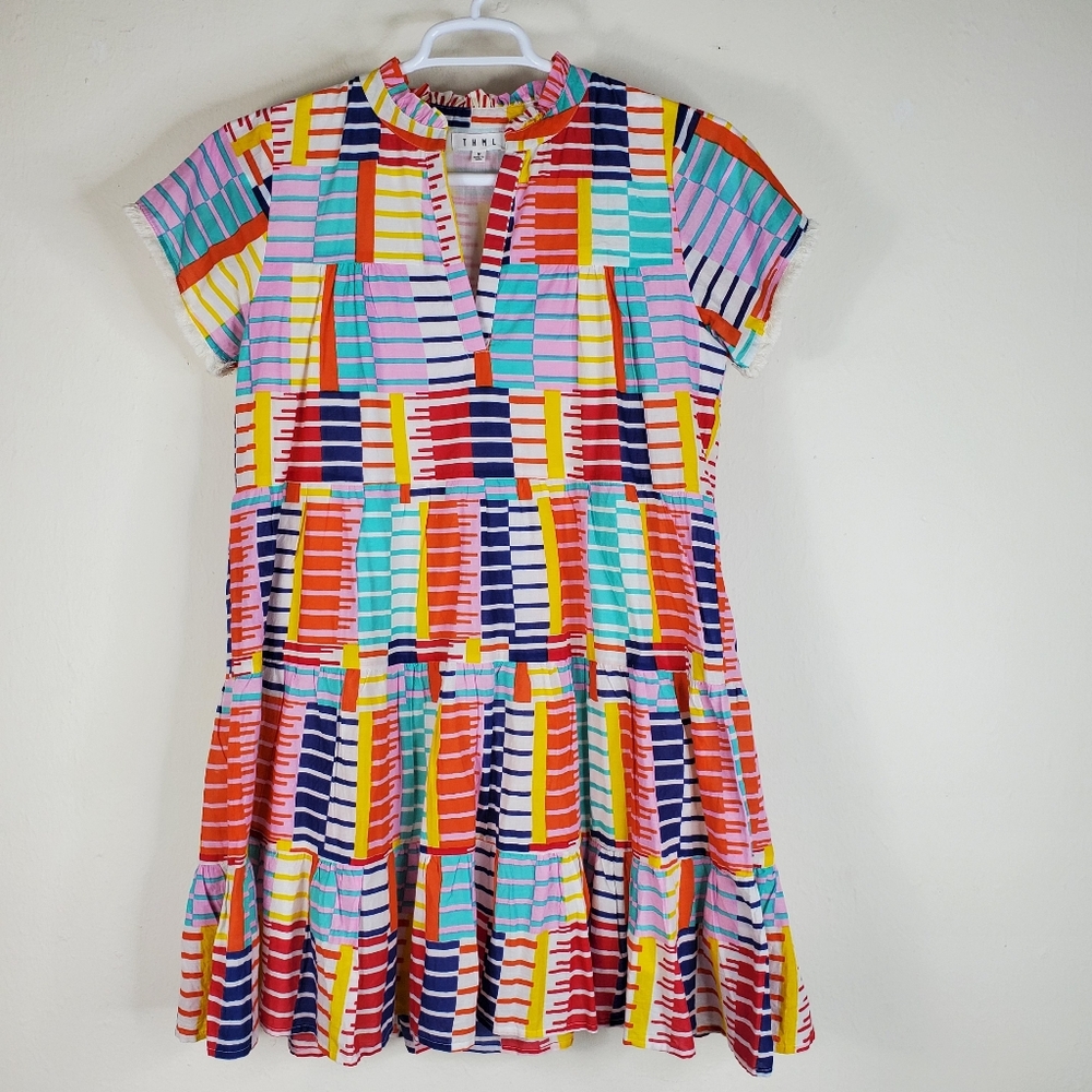 THML Colorful Striped Mini Dress - Multicolor
